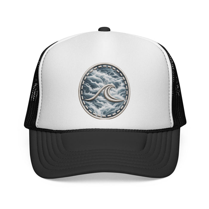 Surfache Wave Patch Trucker Cap — Coastal Surf Mesh Hat