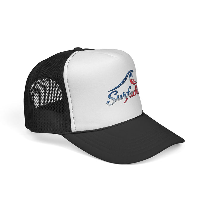 Surfache Wave Trucker Hat — Vintage Surf Logo Cap for Beach Lovers