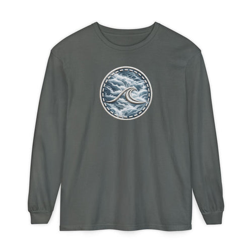 Surfache White Water Icon Long Sleeve Tee —Destination Graphic T-Shirt