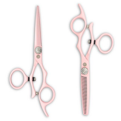Swivel Precision Pink Hair Shears Set 5.5”