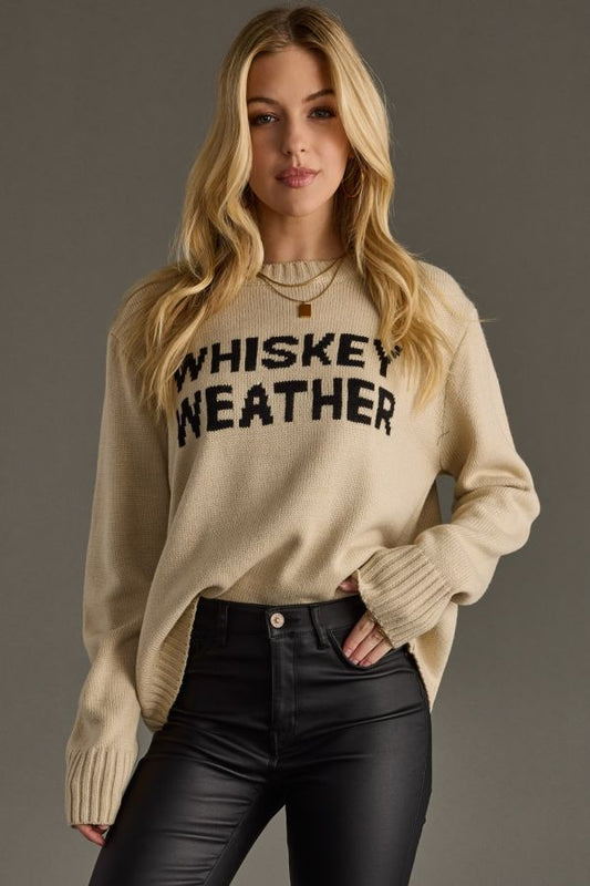 Tan Whiskey Weather Sweater