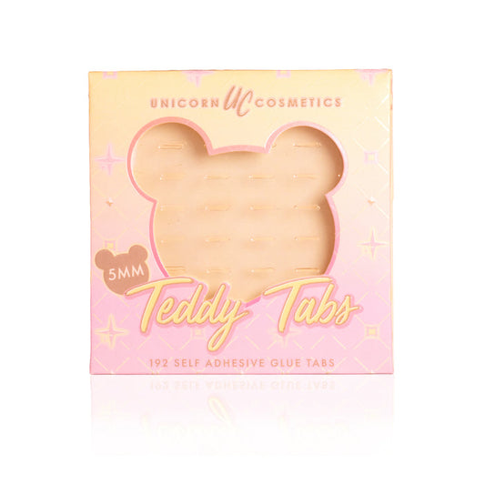 Teddy Tab - 5mm Pre-Glued Adhesive Tabs - Unicorn Cosmetics