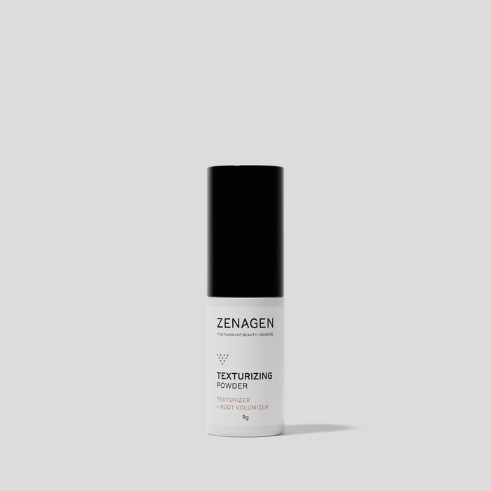 Zenagen Texturizing Powder root volumizer and hair texturizer designed to add lift, grip, and fuller-looking volume at the roots.
