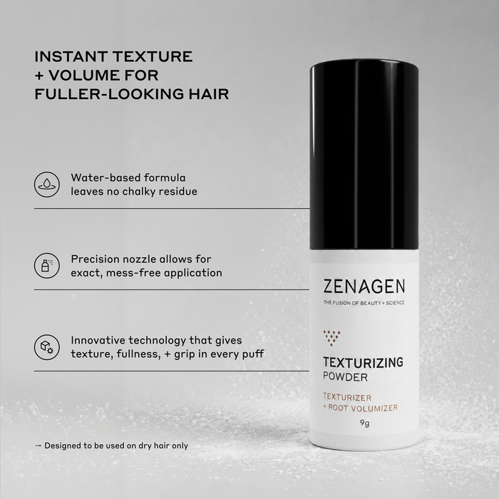 Zenagen Repairacle Spray with text highlighting softer, easier-to-detangle, and more manageable hair after 14 days.