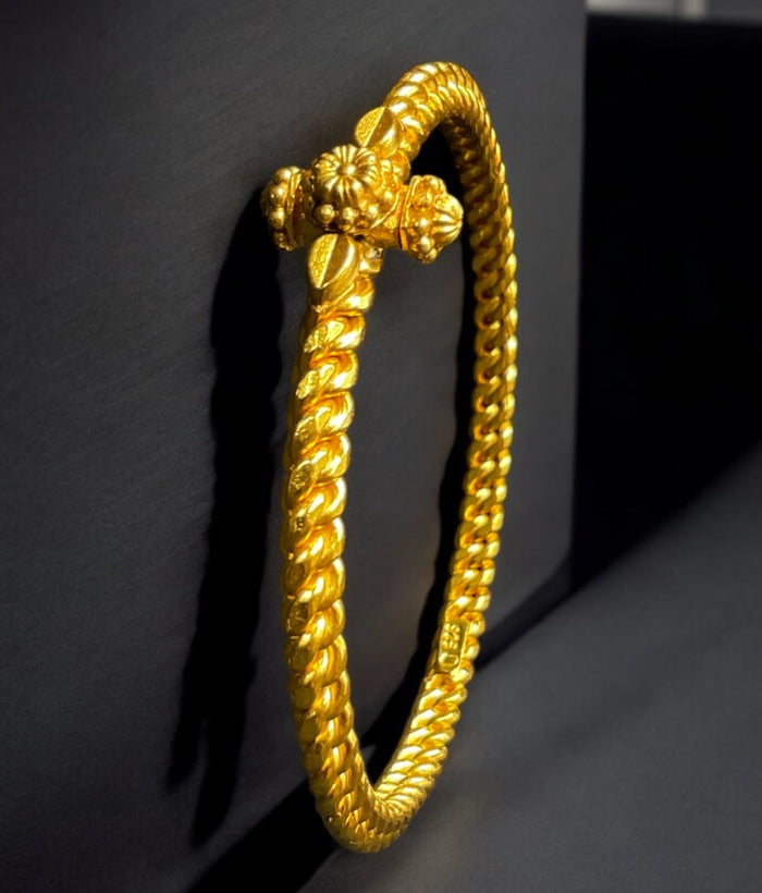 The Dhruvi Antique Silver Golusu Bangle (Size/2.2/2.4/2.6/2.8)