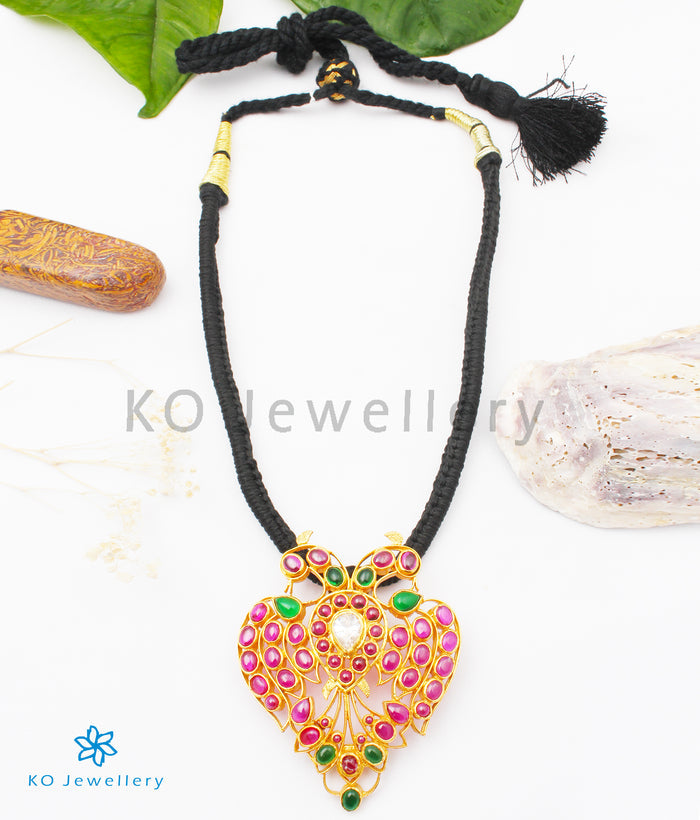 The Ekya Silver Gandaberunda Necklace