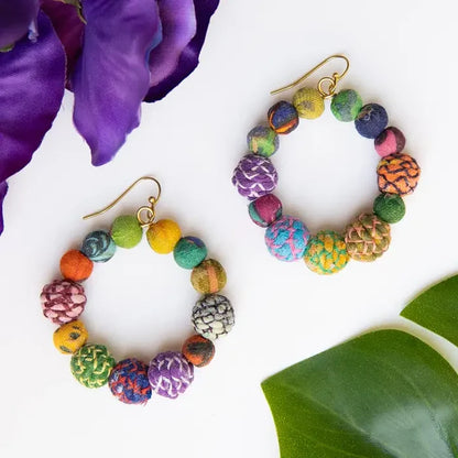 Threaded Kantha Hoops