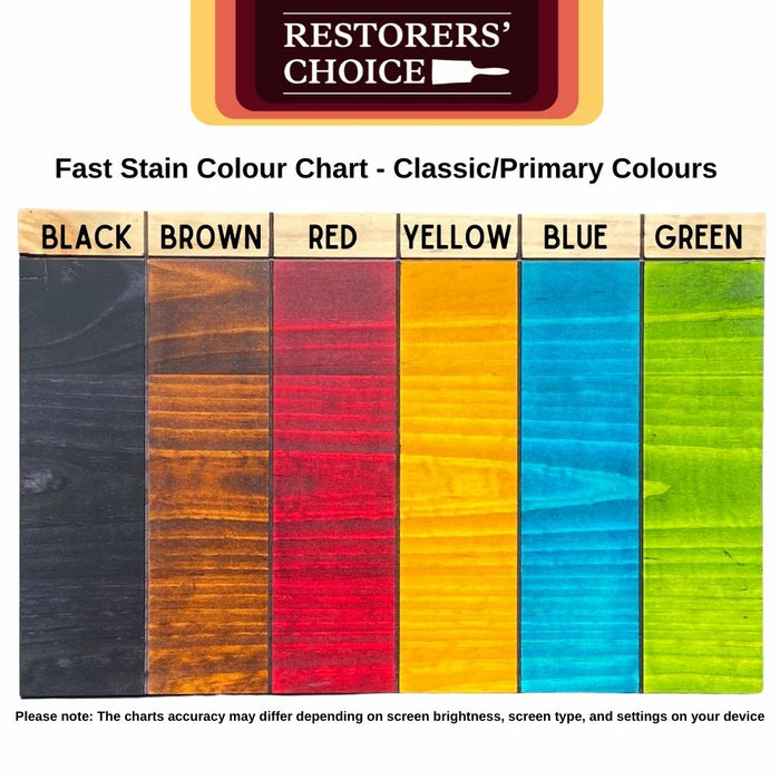 Timber Stain 1 Litre Solvent Based Fast Stain 6 Classic Colours
