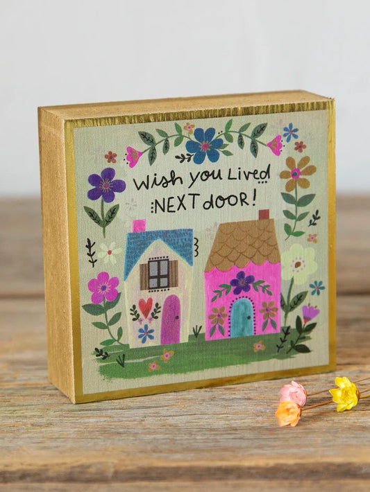 Tiny Block Keepsake - Wish You Lived Next Door-view 1
