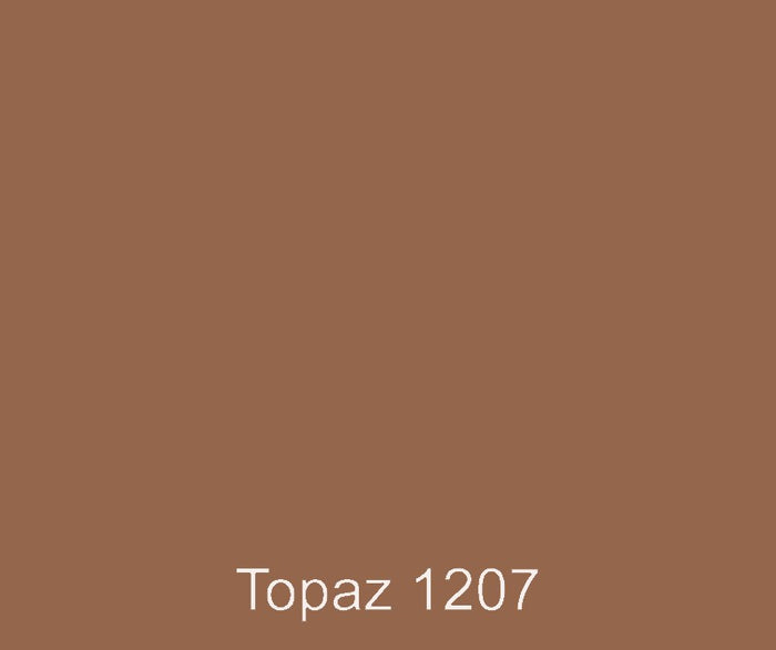 Topaz brown custom color gel coat swatch for color matching.