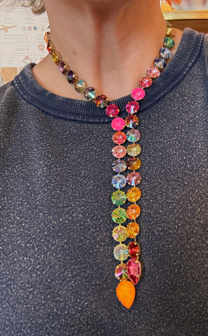 TOVA Split Necklace in Watermelon