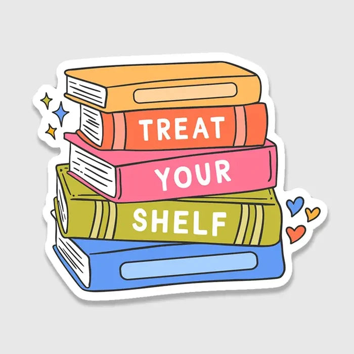 Treat Your Shelf Books Sticker