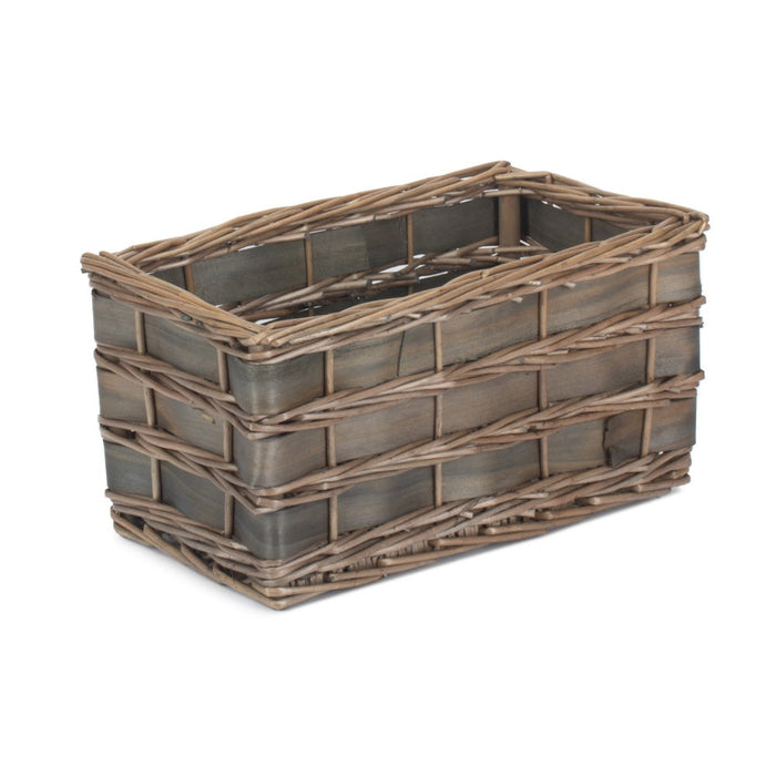 Unlined Grey Scandi Storage Basket