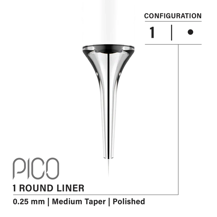 1 Round Liner Medium Taper 0.25mm (CART-955)