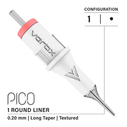 Vertix - Pico Cartridges 1 Round Liner (20pcs) - Choose Type