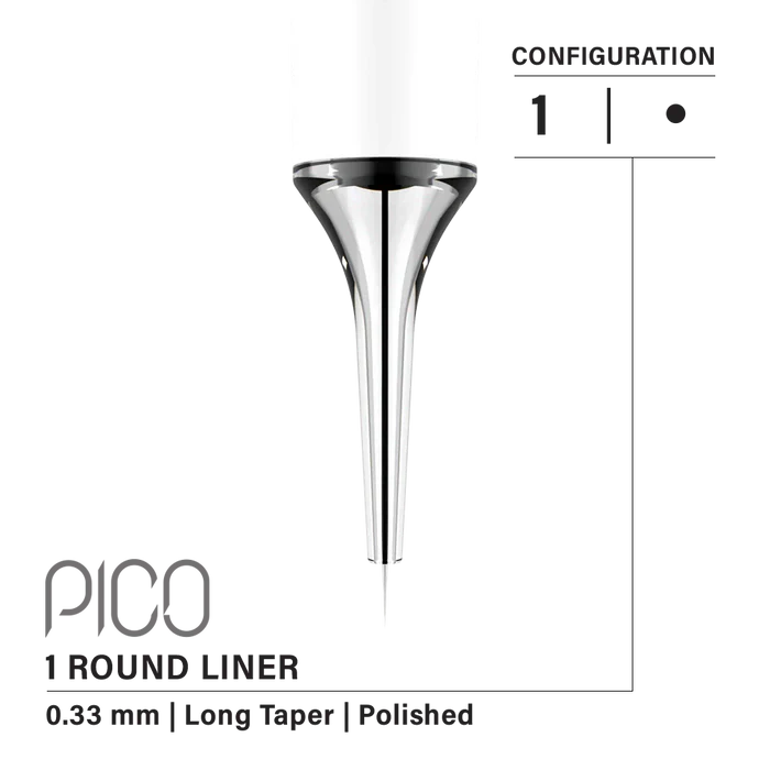 Vertix - Pico Cartridges 1 Round Liner (20pcs) - Choose Type