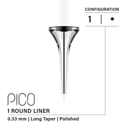 Vertix - Pico Cartridges 1 Round Liner (20pcs) - Choose Type