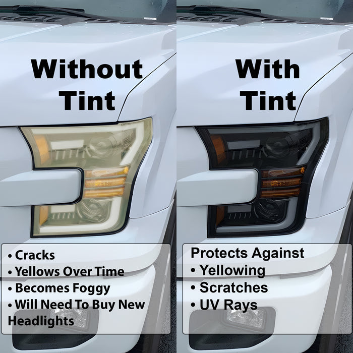 Full Headlight Taillight Precut Smoked PPF Tint Kit Film Overlay Fits Volkswagen Tiguan 2018 - 2024 - Bogar Tech Designs