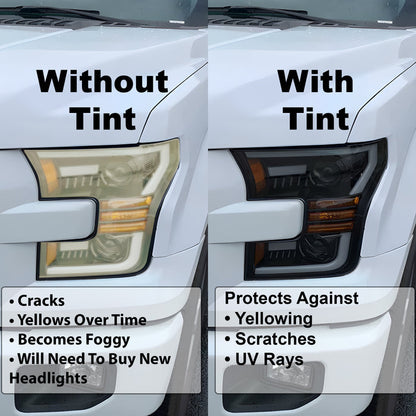 Full Headlight Taillight Precut Smoked PPF Tint Kit Film Overlay Fits Volkswagen Tiguan 2018 - 2024 - Bogar Tech Designs