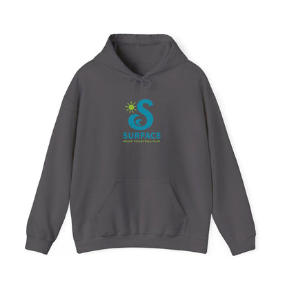 Wave Logo Surface Beach Volleyball Unisex Heavy Blend™ Hooded Sweatshirt