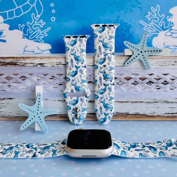 Whaley Cute Print Silicone Band For Apple Watch