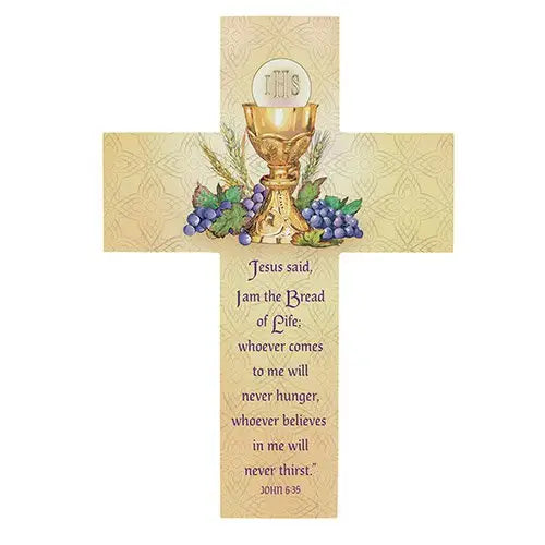 Wooden Cross with Prayer 12"