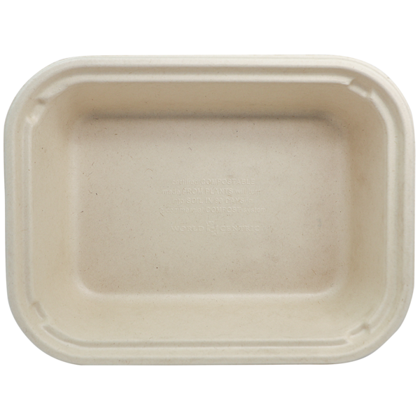 World Centric 10x7.5x2.5" (60 oz) Fiber Container  | 215-Series | 400/cs