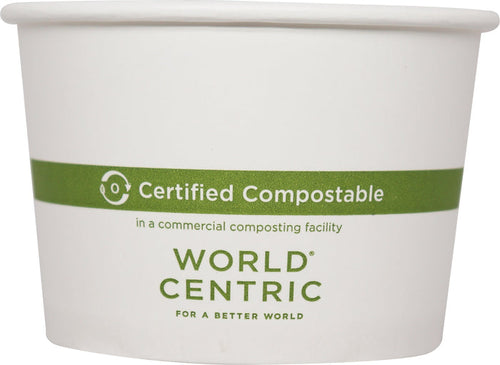 World Centric 16 oz FSC® Paper Bowl, White   | 155-Series | 500/cs