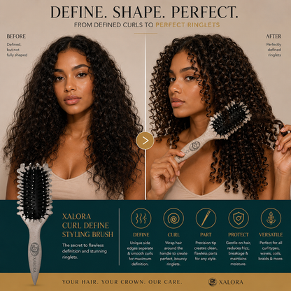 Xalora Curl Define Styling Brush Beige