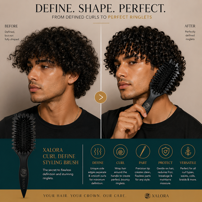 Xalora Curl Define Styling Brush Black