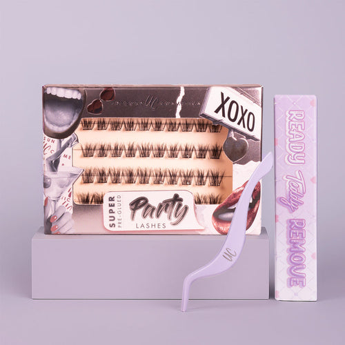 XOXO Super Pre-Glued Party Lashes Full Kit - Unicorn Cosmetics