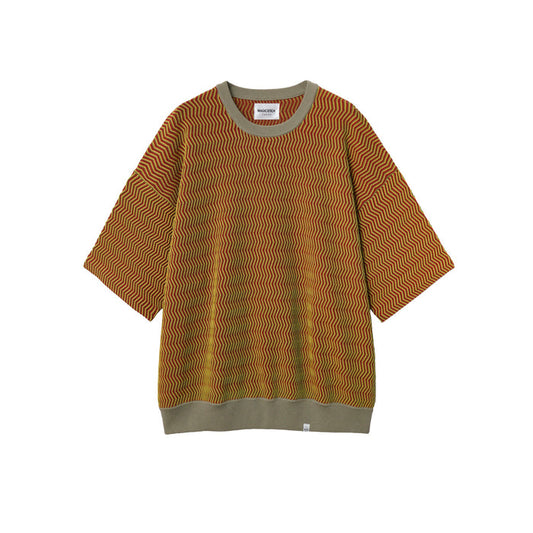 ZIGZAG LINED SS CREW