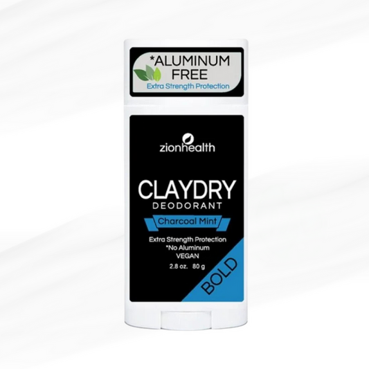 ZIONHEALTH - BIO CLAYDRY - DEODORANT - CHARCOAL MINT (Aluminiums fri) - 80 g.