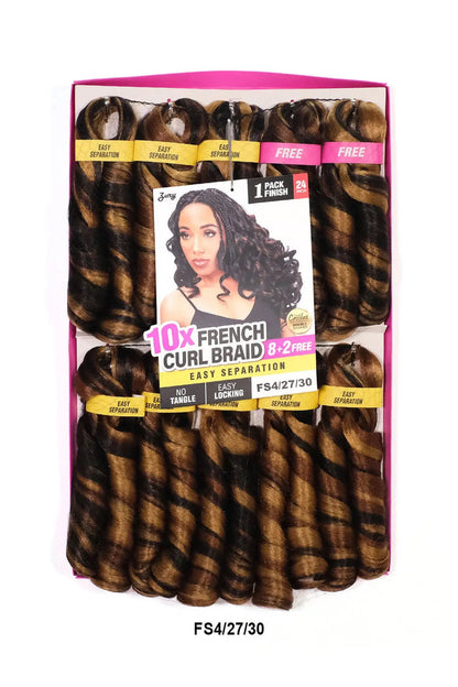 ZURY PRE-STRETCHED 10X FRENCH CURL BRAID 24" ZURY