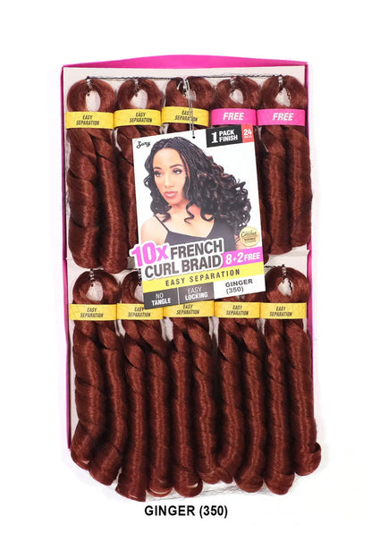 ZURY PRE-STRETCHED 10X FRENCH CURL BRAID 24" ZURY