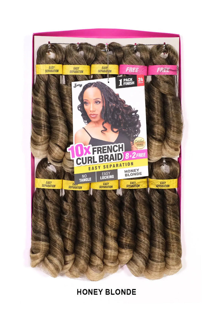 ZURY PRE-STRETCHED 10X FRENCH CURL BRAID 24" ZURY